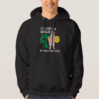 Kerstmis in juli Hete Kerstman Zomer Kerstmis Scha Hoodie