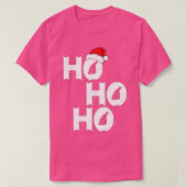 Kerstmis in juli Hipster Santa Ho Ho T-shirt (Design voorkant)