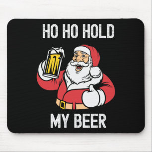 Kerstmis in juli Ho Ho Hou mijn bier vast Kerstman Muismat