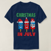 Kerstmis in juli Ice-Poppen in Santa Hat-Kinderen T-shirt (Design voorkant)