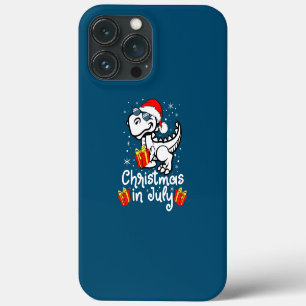 Kerstmis in juli jongens peuter T Rex dinosaurus  Case-Mate iPhone Case