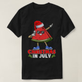 Kerstmis in juli jongstleden grappig met watermelo t-shirt (Design voorkant)