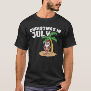 Kerstmis in juli jongstleden Santa Funny Summer Va T-shirt