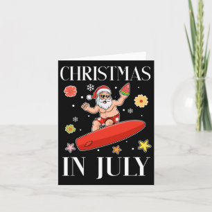 Kerstmis in juli jongstleden tijdens de kerstvakan kaart