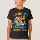 Kerstmis in juli jongstleden tijdens het kerstfees t-shirt (Voorkant)