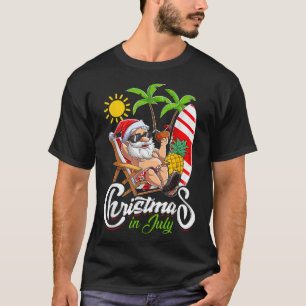 Kerstmis in juli jongstleden tijdens het kerstfees t-shirt