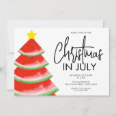 Kerstmis in juli  kaart (Voorkant)