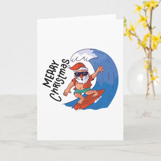 Kerstmis in juli kaart (Gele Bloem)