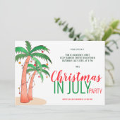 Kerstmis in juli kaart (Staand voorkant)