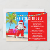 Kerstmis in juli kaart (Voorkant)