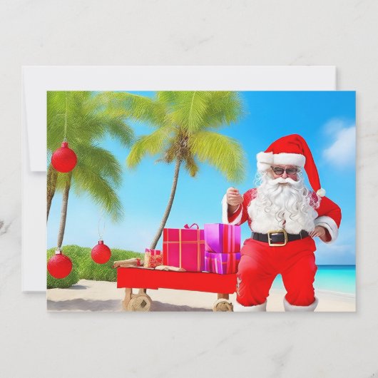 Kerstmis in juli kaart (Achterkant)