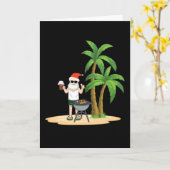 Kerstmis in juli kaart (Gele Bloem)