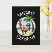 Kerstmis in juli kaart (Gele Bloem)