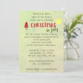 Kerstmis in juli kaart (Staand voorkant)