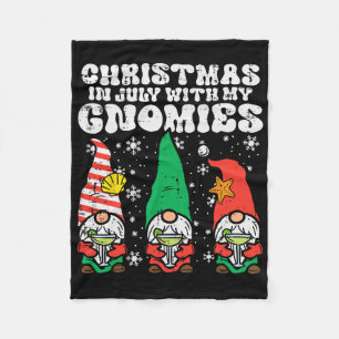 Kerstmis In Juli Kabouters Zomer Xmas Matching Dam Fleece Deken