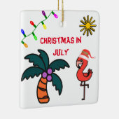 Kerstmis in juli keramisch ornament (Rechts)