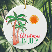 Kerstmis in juli keramische ornament