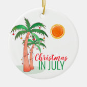Kerstmis in juli keramische ornament (Voorkant)