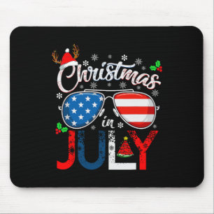 Kerstmis in juli Kerstman Amerikaanse 4 juli Chris Muismat