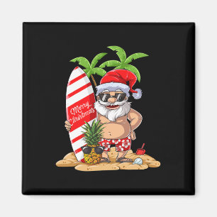 Kerstmis In Juli Kerstman Hawaiaans Surfen Cadeaus Magneet