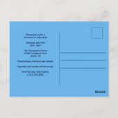 Kerstmis in juli Kerstman Zomer Zwembad Feestje Briefkaart (Achterkant)