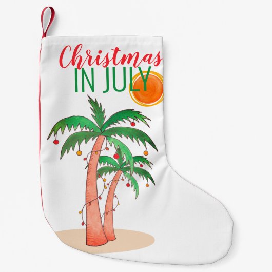 Kerstmis in juli kerstmis kleine kerstsok (Voorkant)