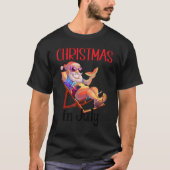 Kerstmis in juli kerstmis met een balstoel met t-shirt (Voorkant)