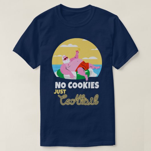Kerstmis in juli kerststaartbedekking t-shirt (Design voorkant)