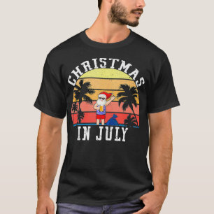 Kerstmis in juli  kerststrand t-shirt