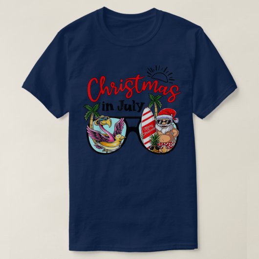 Kerstmis in juli  kerststrand t-shirt (Design voorkant)