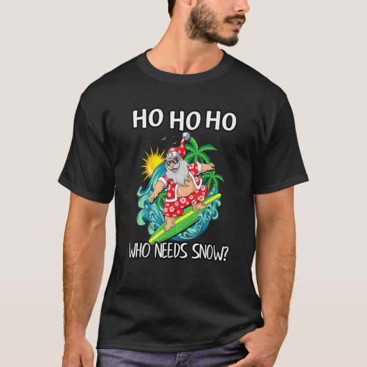 Kerstmis in juli kerstvakantiestrand t-shirt (Voorkant)