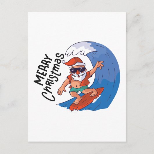 Kerstmis in juli Klassieke Round Sticker Briefkaart (Voorkant)