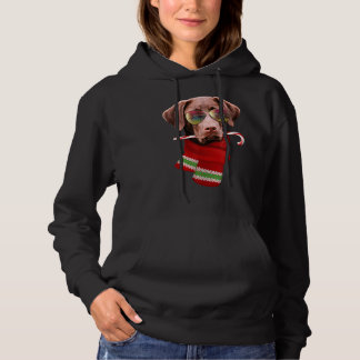 Kerstmis in juli Labrador zonnebril Hondenliefhebb Hoodie
