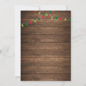 Kerstmis in juli Luau Uitnodiging (Achterkant)