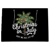 Kerstmis in juli maakte me helemaal opgewonden groot cadeauzakje (Voorkant)