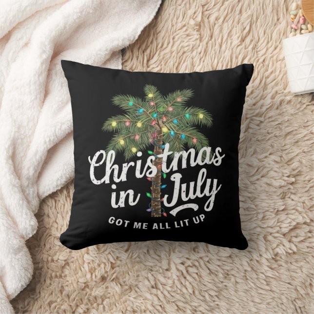 Kerstmis in juli maakte me helemaal opgewonden kussen (Deken)