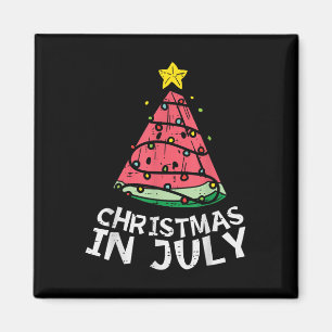 Kerstmis in juli Man watermeloenen zomer Magneet