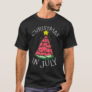 Kerstmis in juli Man watermeloenen zomer T-shirt