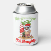 Kerstmis in juli - medio jaar rapport nog steeds o blikjeskoeler (Blikje Achterkant)