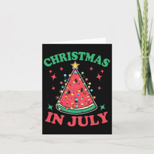 Kerstmis in juli Meloen Xmas Tree Hawaii Shirt Sum Kaart