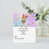 Kerstmis in juli met Dog Santa Claus Briefkaart (Staand voorkant)