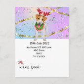 Kerstmis in juli met Dog Santa Claus Briefkaart (Voorkant)