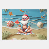Kerstmis in juli met KERSTMAN Inpakpapier Vel (Voorkant)