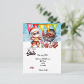 Kerstmis in juli met KLAAS REDT DE DATUM   Briefkaart (Staand voorkant)