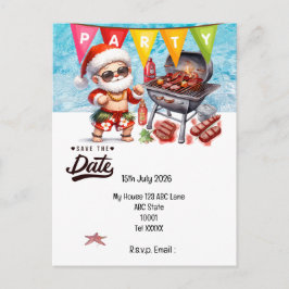 Kerstmis in juli met KLAAS REDT DE DATUM   Briefkaart