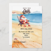 Kerstmis in juli met KLAUSJESKERSTMAN Sla de datum Kaart (Voorkant / Achterkant)