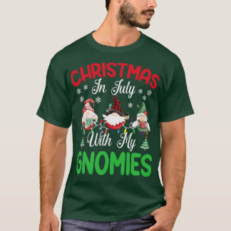 Kerstmis in juli met mijn kabouters grappige zomer t-shirt