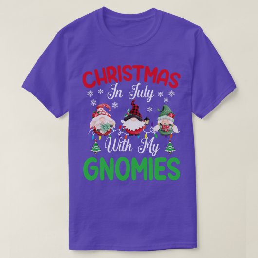 Kerstmis in juli met mijn kabouters grappige zomer t-shirt (Design voorkant)