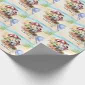 Kerstmis in juli met SANTA CLAUS Cadeaupapier (Hoek)