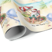Kerstmis in juli met SANTA CLAUS Cadeaupapier (Rol Hoek)